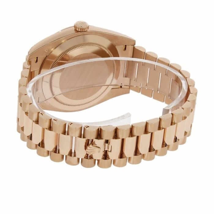 Rolex Day-Date 228235 AR Rose Gold Wrapped Rhodium Dial Replica - Image 4
