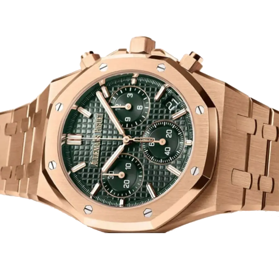 Audemars Piguet Royal Oak 26240OR.OO.1320OR.04 Rose Gold Green Dial - Image 3