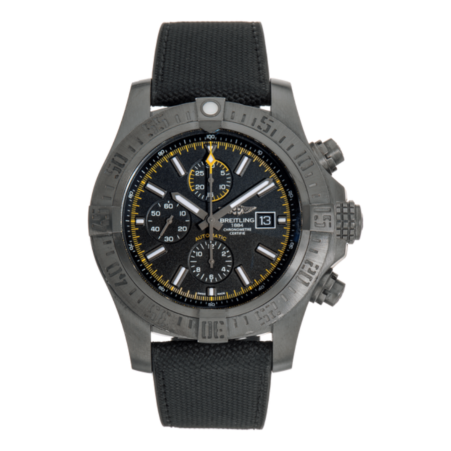 Breitling Super Avenger II Black Steel M133711A/BF30 Replica