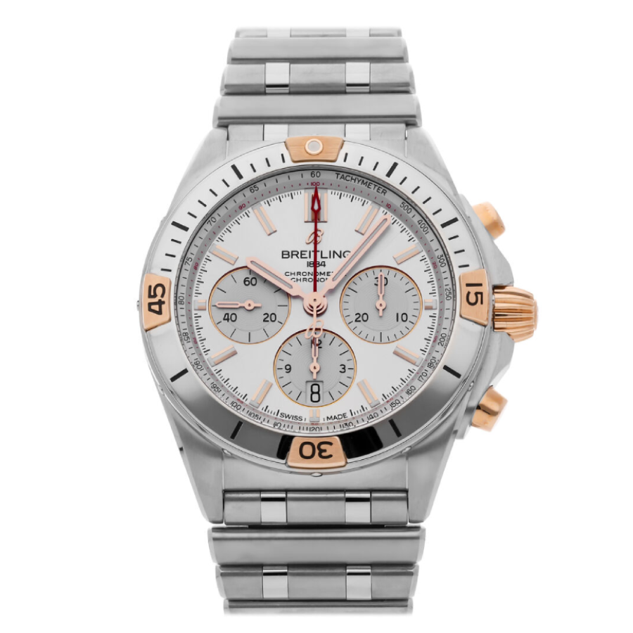 Breitling White Dial Silver Replica