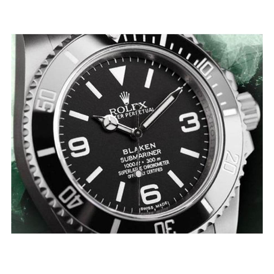 Rolex Submariner 6190 Blaken Black Dial Replica - Image 3