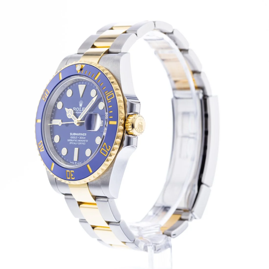 Rolex Submariner Date Two Tone Blue Dial 126613 Replica - Image 4