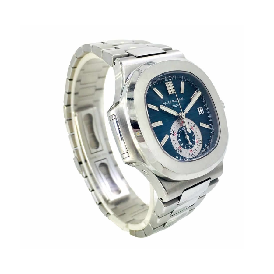 Patek Nautilus Blue Silver Replica - Image 2