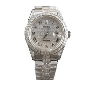 Rolex Datejust 116622 White Gold Diamond Dial Iced Out Replica