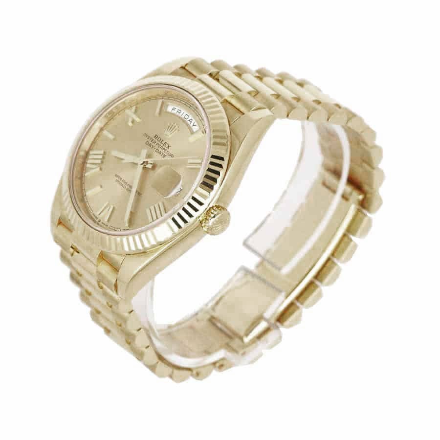 Rolex Day-Date II 228238-0007 KW Yellow Gold Champagne Dial Replica - Image 2