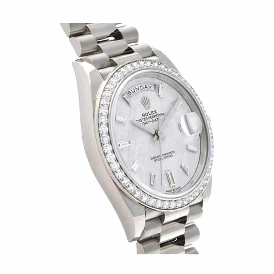Rolex Day-Date 228349RBR Diamond Bezel Sundust Dial Replica - Image 3