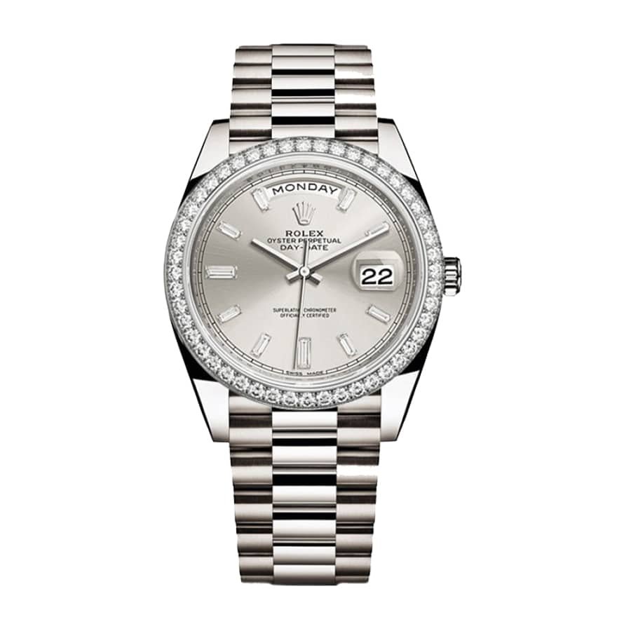 Rolex Day-Date 228349RBR Diamond Bezel Sundust Dial Replica