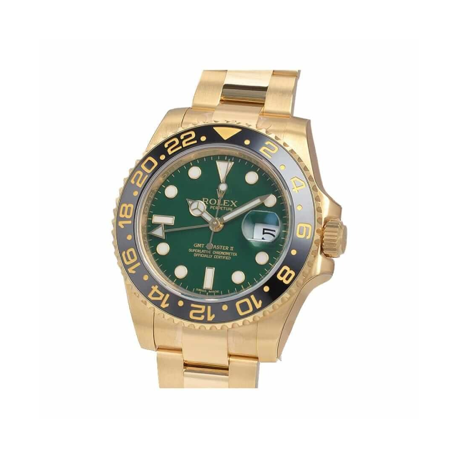 Rolex GMT-Master II 11678LN Yellow Gold Green Dial oyster Replica - Image 2