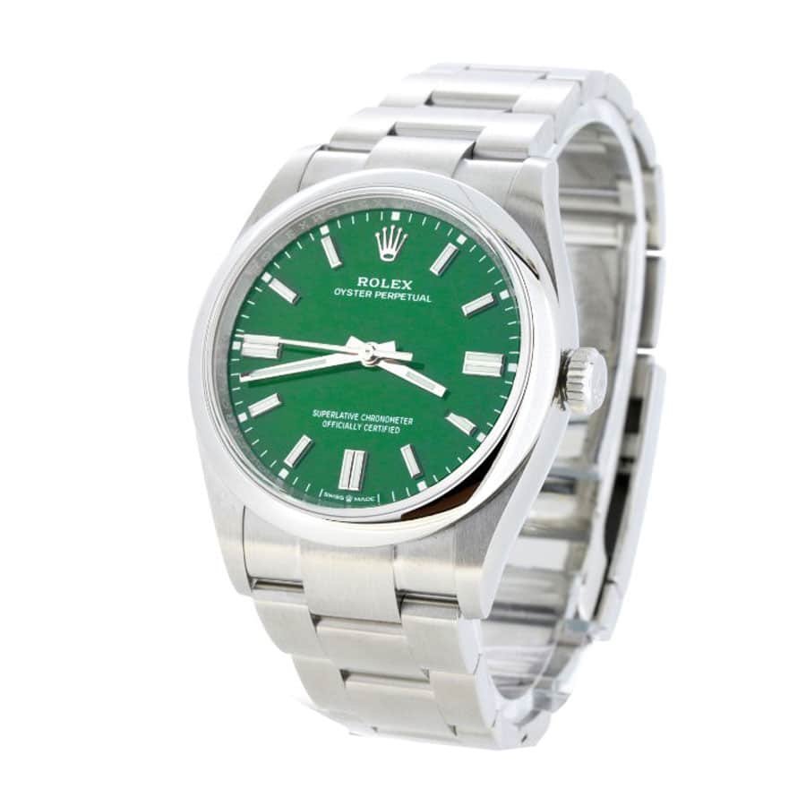 Rolex Oyster Perpetual Green Dial 126000-0005 Replica - Image 2